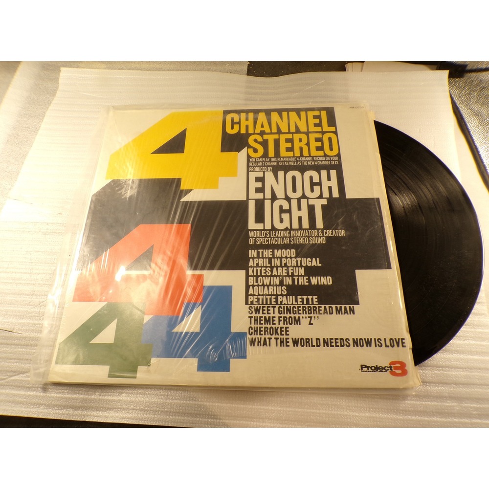 Enoch Light 4 Channel Stereo Vinyl LP Project 3 PR-Q700 Quadraphonic 1971